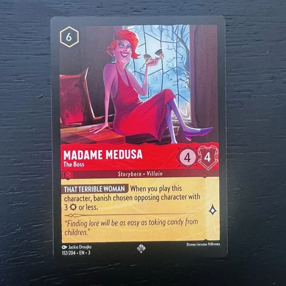 Disney Lorcana Madame Medusa The Boss #112/204 EN‎ Storyborn Villain